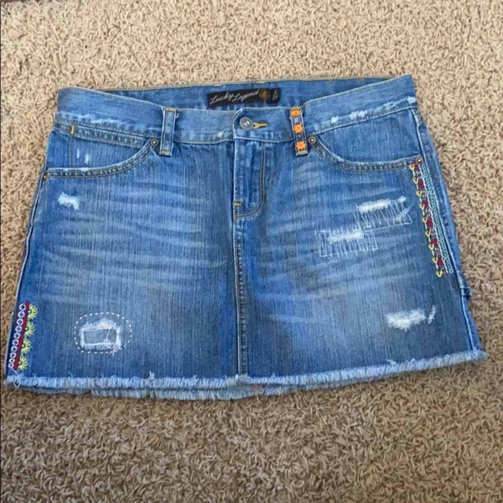 Lucky brand jean skirt